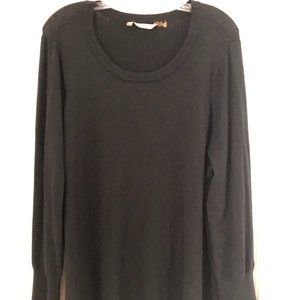 Black Soft Surroundings Round Neck Sweater